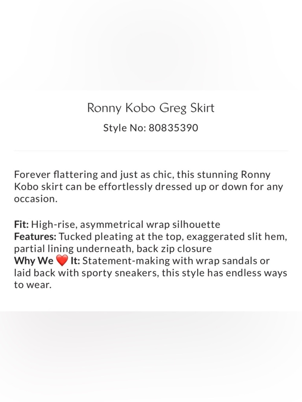 Ronny Kobo Greg Skirt - Picture 4 of 4
